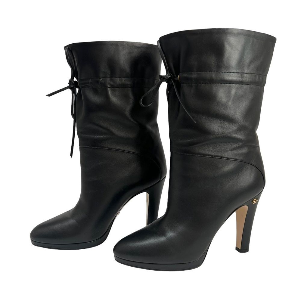 Gucci Black Ankle Boots with Sleek Design and Medium Heels - Picture 16 of 16